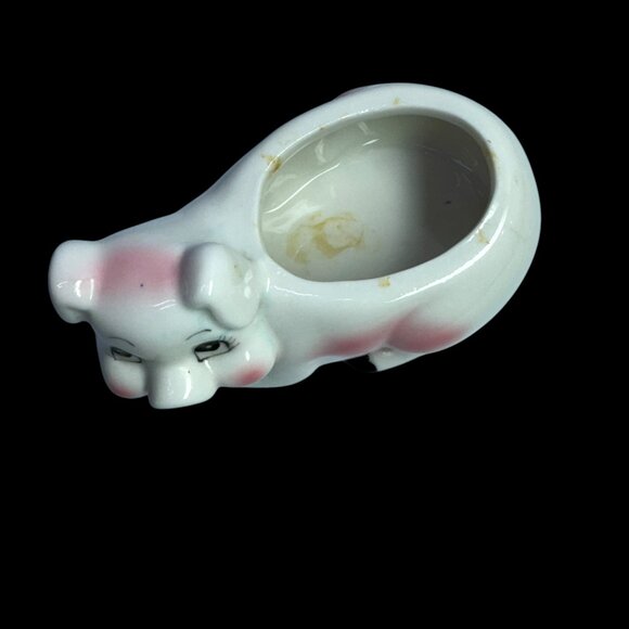 Vintage Small Ceramic Piggy Planter Home Decor Collectible - Picture 4 of 5